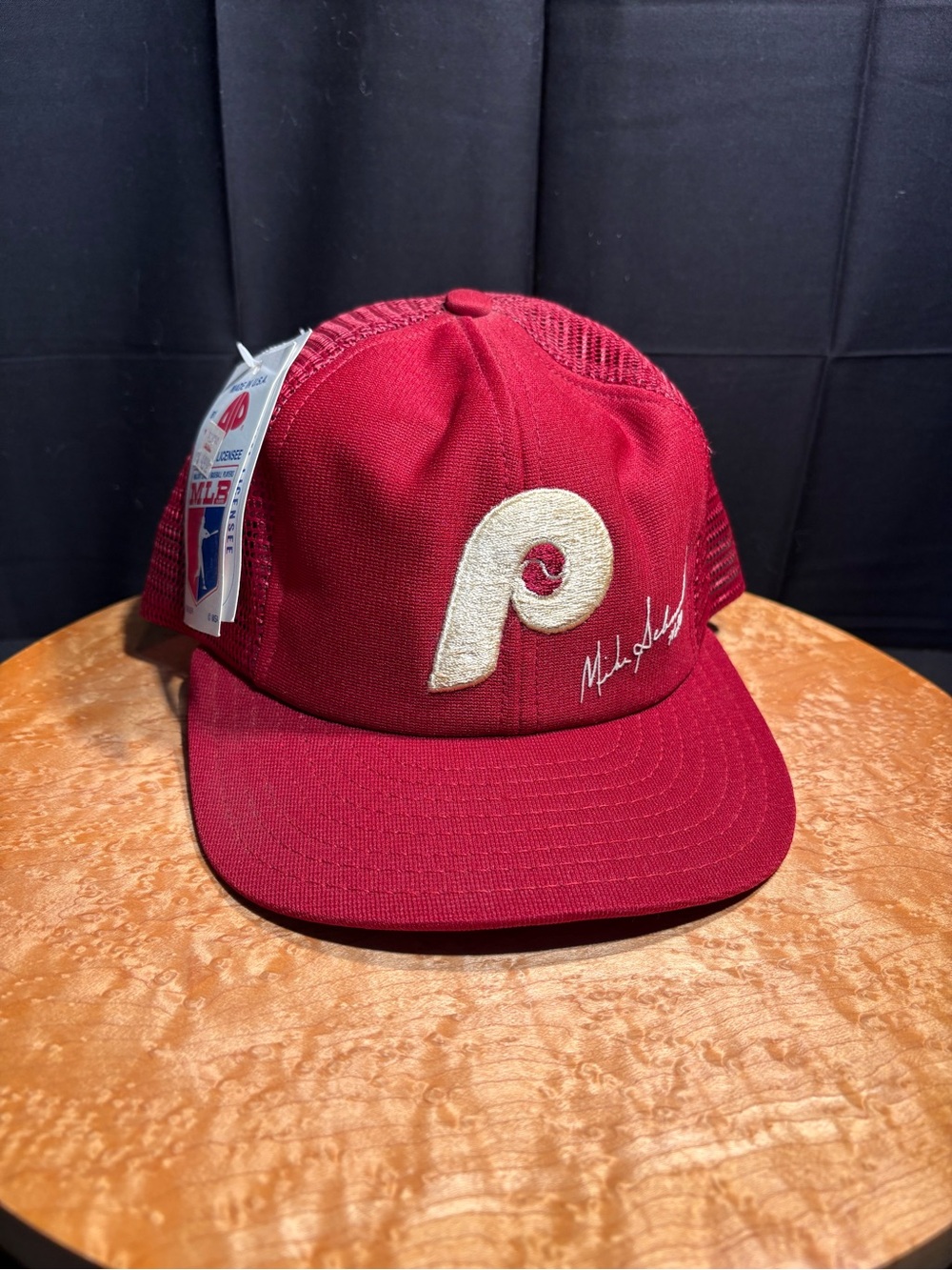 Vtg 1988 AJD Philadelphia Phillies Mike Schmidt #20 Trucker Hat Deadstock.Error!